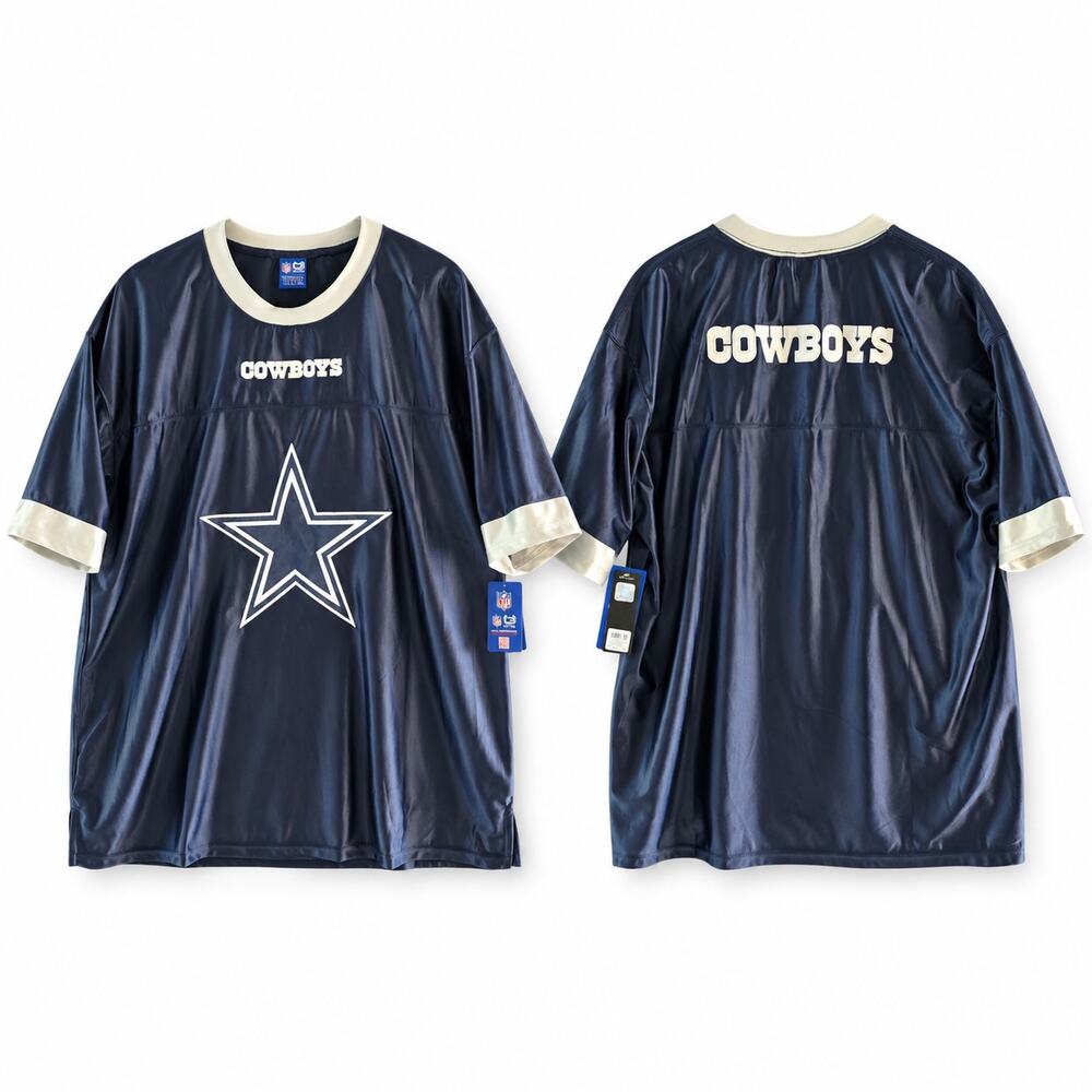 Ultra Game Dallas Cowboys NFL Football Jersey XXL 2XL Navy Gray Star Logo NWT